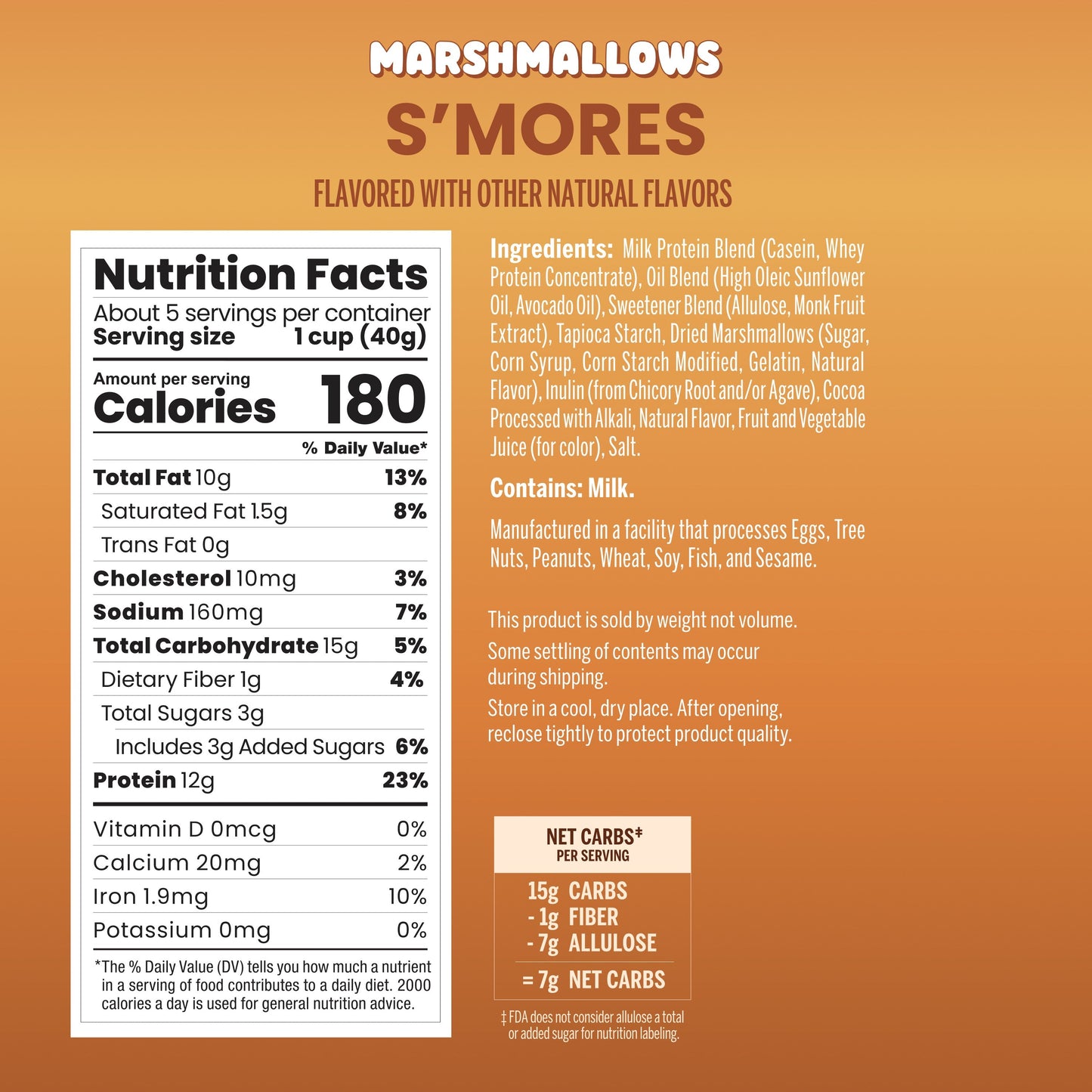 Cereal 8p - S'mores Marshmallow Marbits Cereal - Faire
