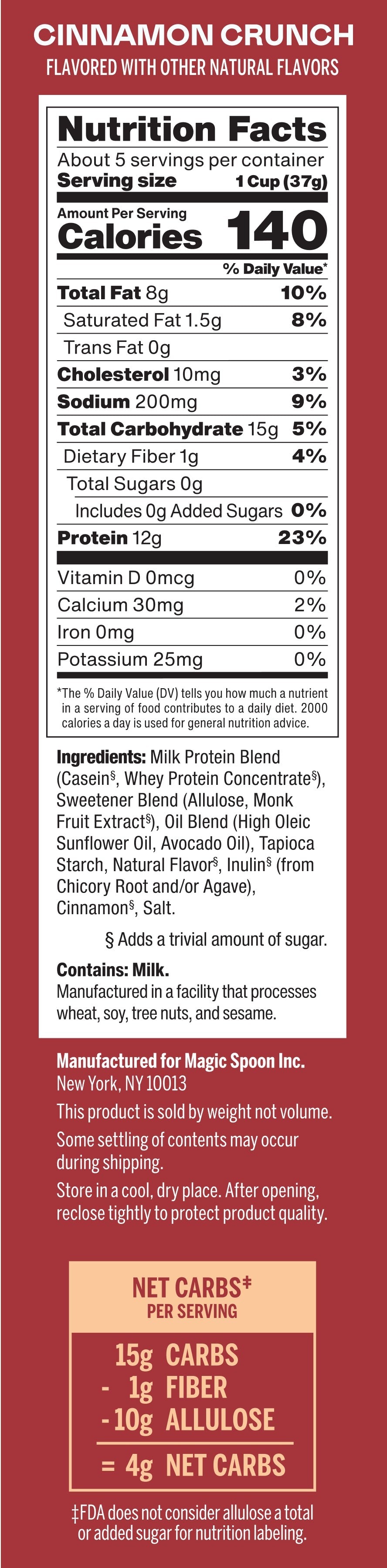 Cinnamon Crunch - 1 case (4 boxes)