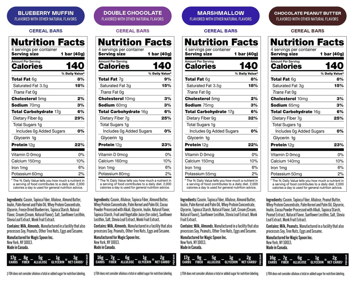 Treats Sampler Pack - 16 Cereal Treats (4 Boxes) (TTS)