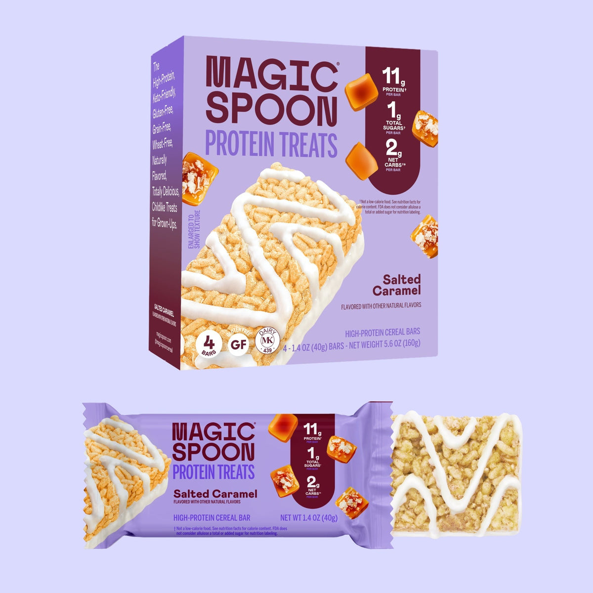 Salted Caramel - 16 Cereal Treats (4 Boxes)