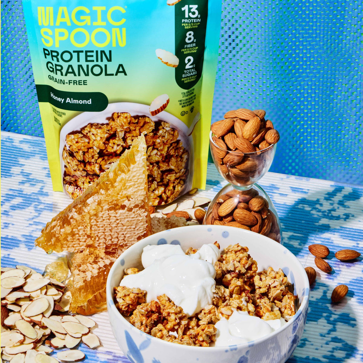 Magic Spoon Protein Granola Variety 2 Pack - Honey Almond, Peanut Butter