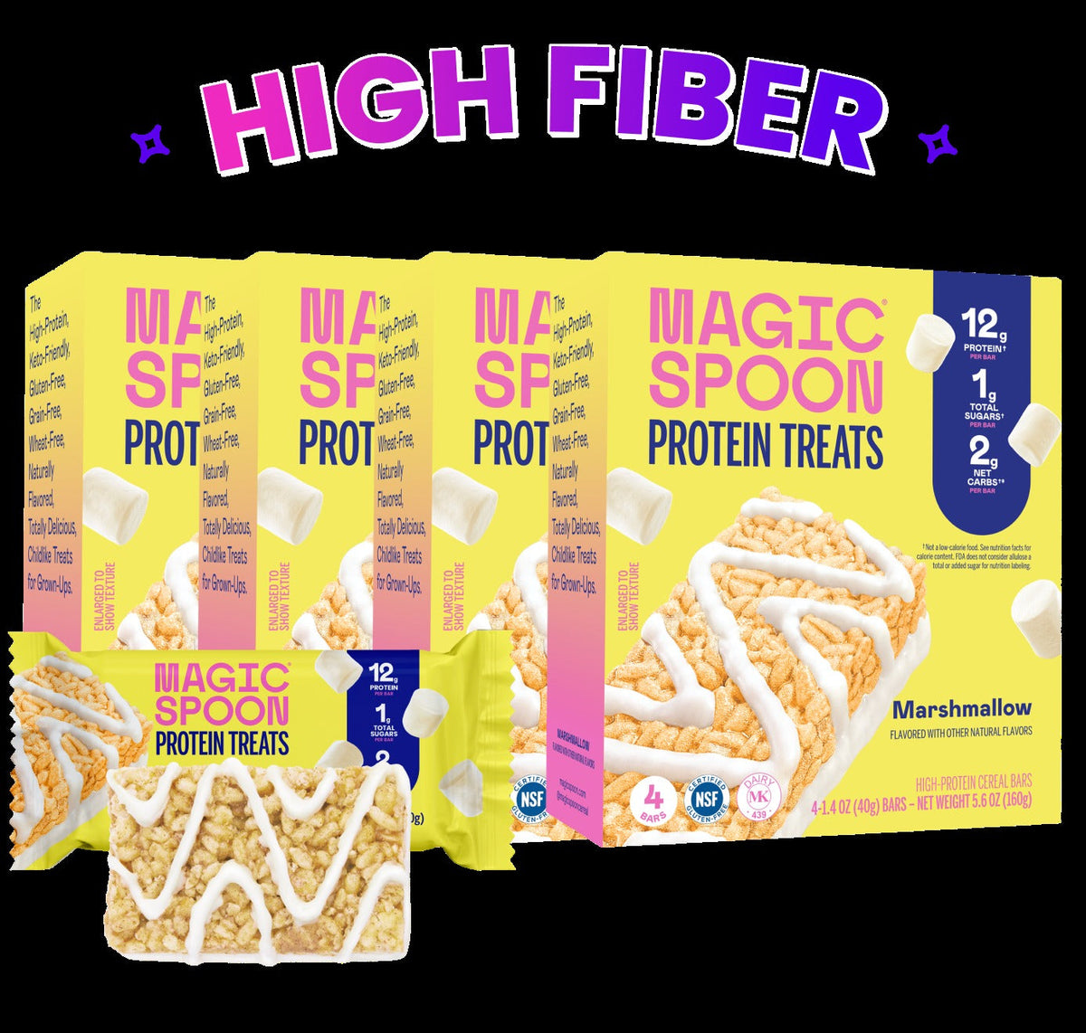 Marshmallow - 16 Cereal Treats (4 Boxes)