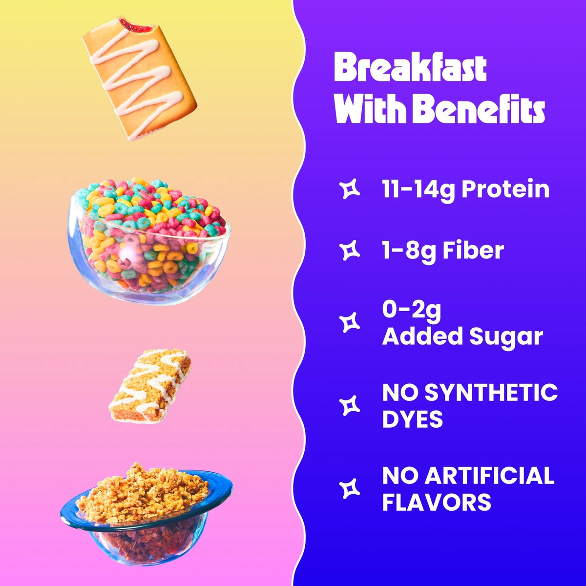 Hall of Fame Pack - 2 boxes of Cereal, 2 boxes of Treats, 2 bags of Granola, 2 boxes of Pastries