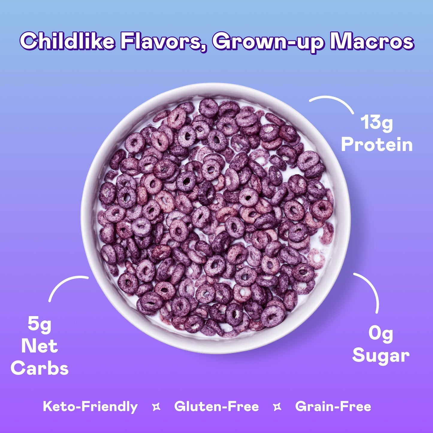 Magic Spoon Protein Cereal 1 case (4 boxes) - Blueberry
