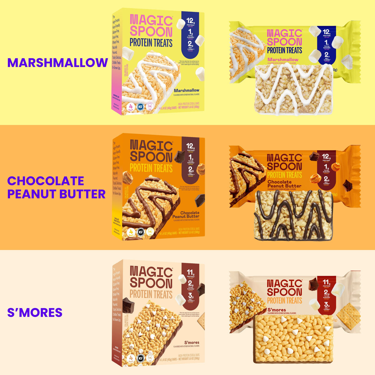 Classics Bundle - Chocolate Peanut Butter, Marshmallow, S'mores