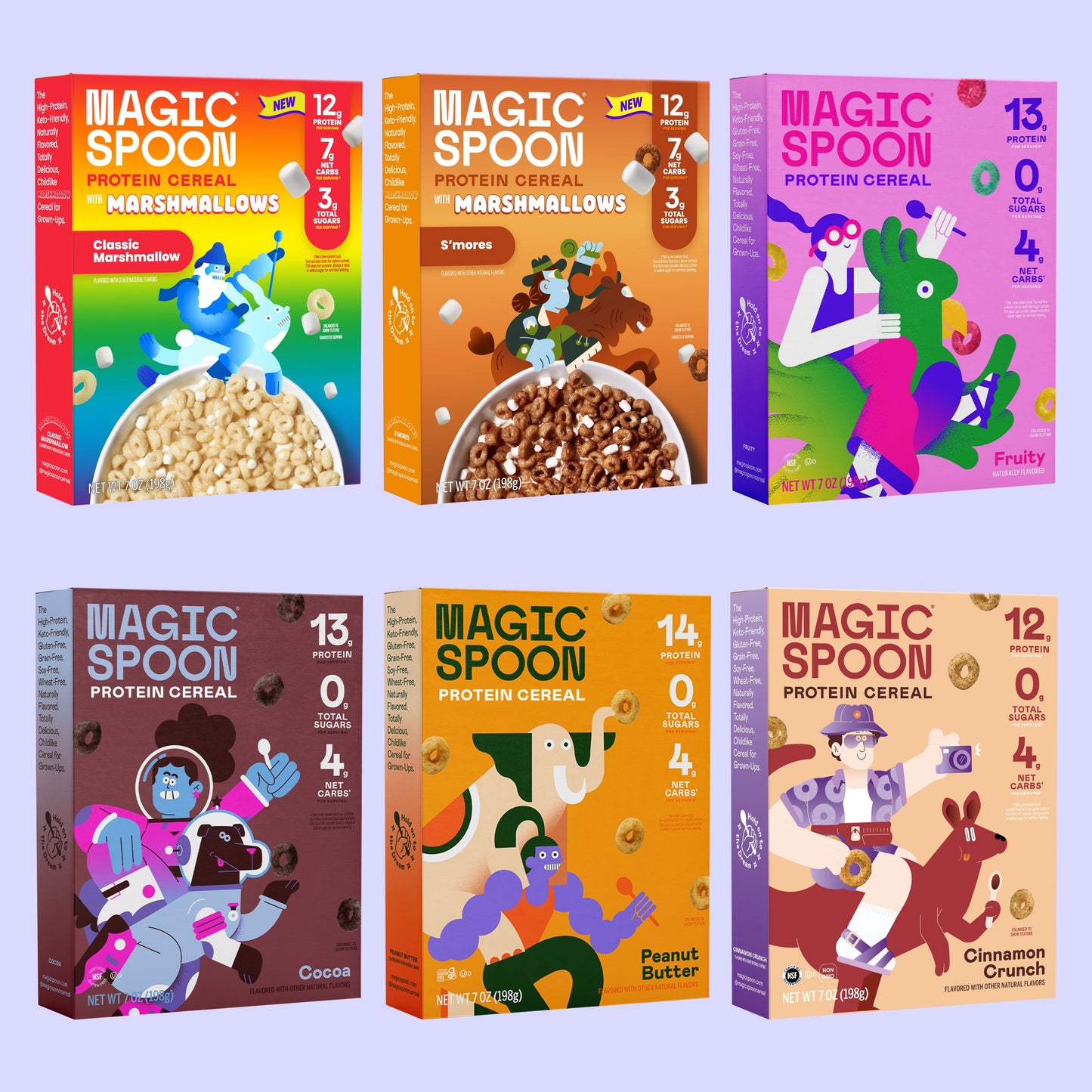 Variety 6 Bowl Bundle - Protein Cereal with Marshmallows