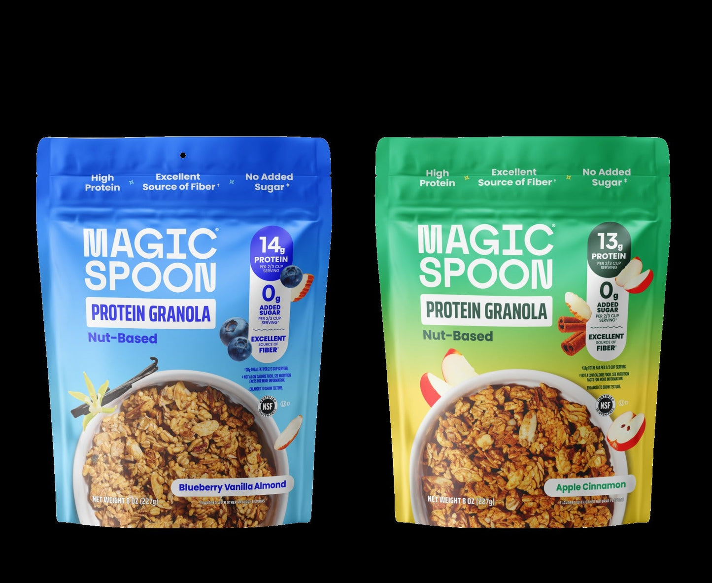 It's back! Apple Cinnamon and Blueberry Vanilla Almond Granola