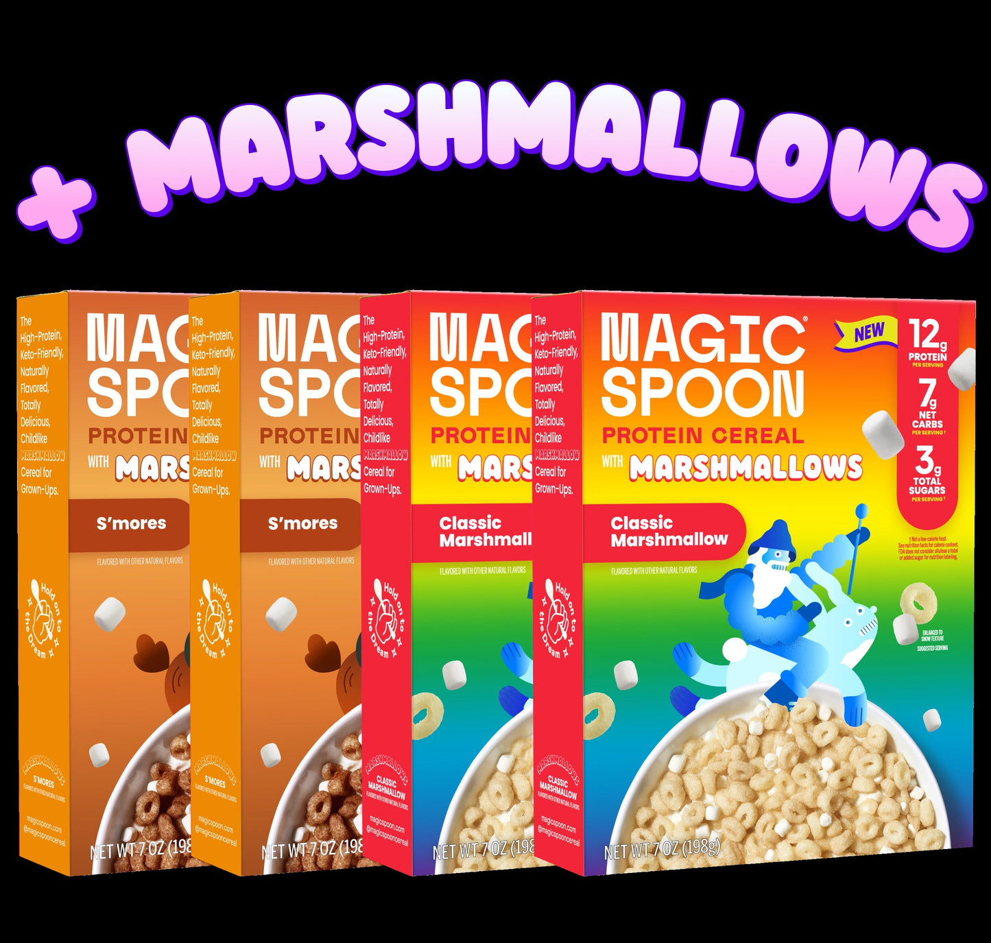Classic Marshmallow & S'mores - Protein Cereal with Marshmallows