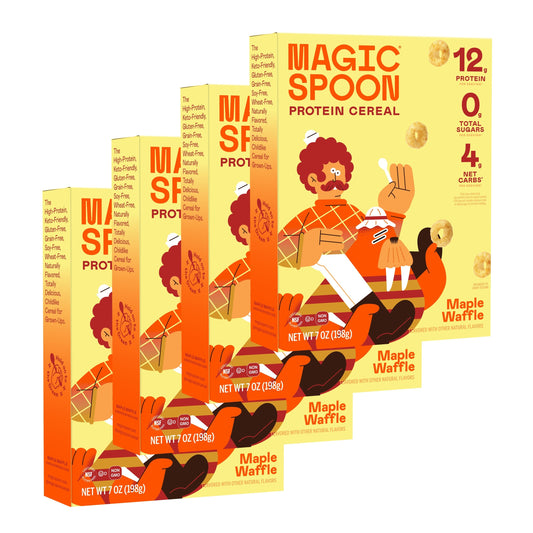 Magic Spoon Protein Cereal 1 case (4 boxes) - Maple Waffle