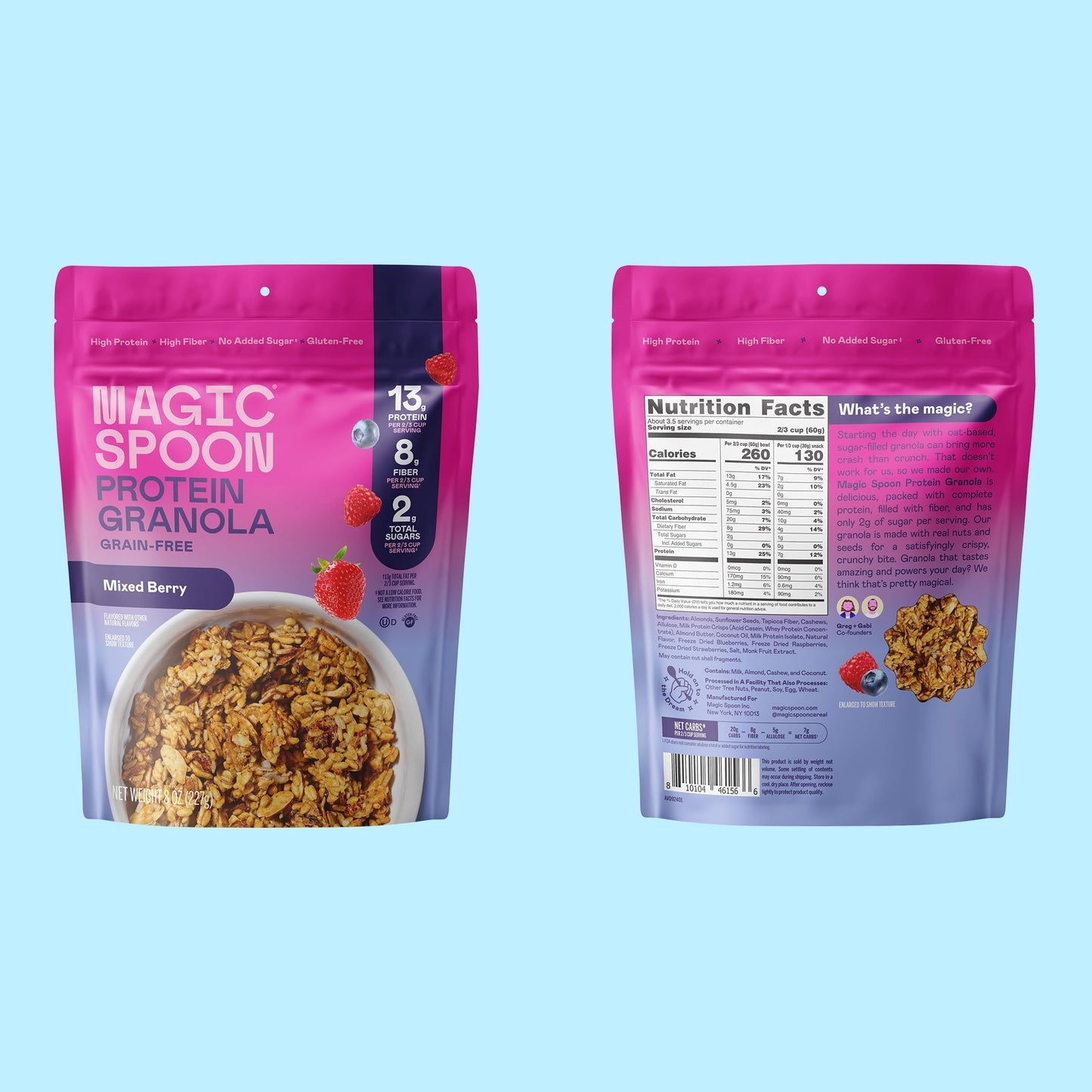 Mixed Berry - 4 Bags of Granola (FAIRE)