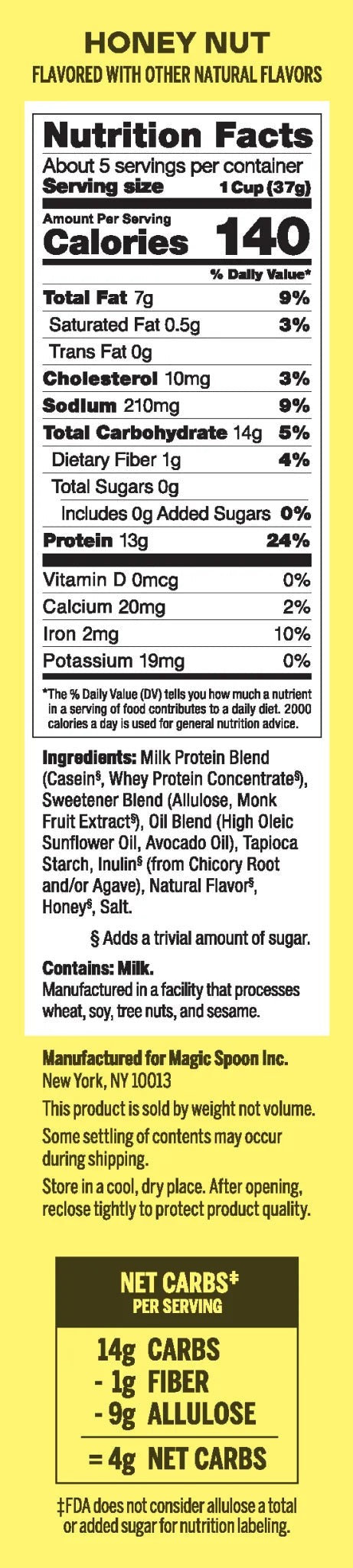 Honey Nut - 1 case (4 boxes)