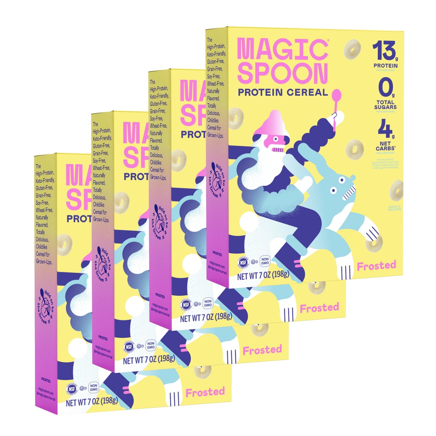 Magic Spoon Protein Cereal 1 case (4 boxes) - Frosted