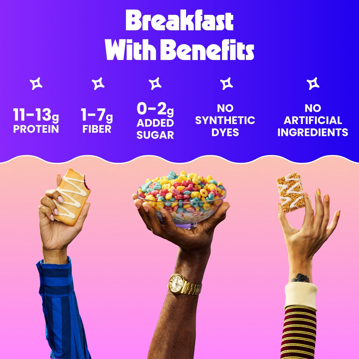 Mix 3-Pack - Fruity Cereal, Marshmallow Treats, Frozen Strawberry Pastry - TTS