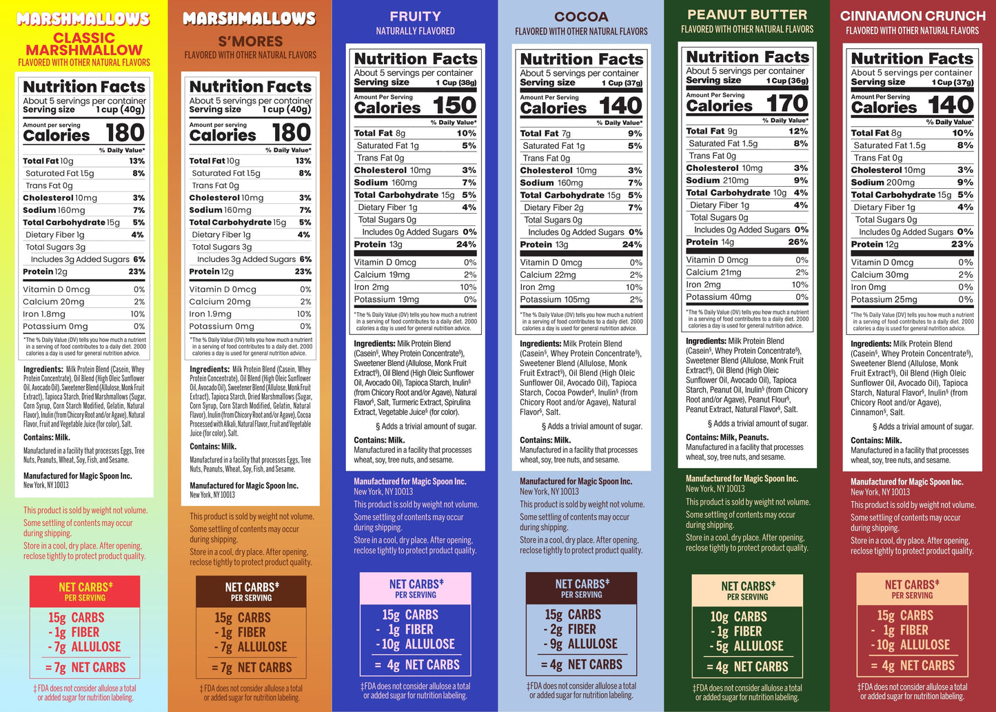 Variety 6 Bowl Bundle - Protein Cereal with Marshmallows