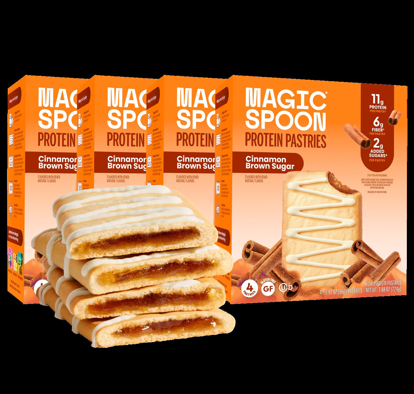 Cinnamon Brown Sugar - 16 Pastries (4 Boxes)