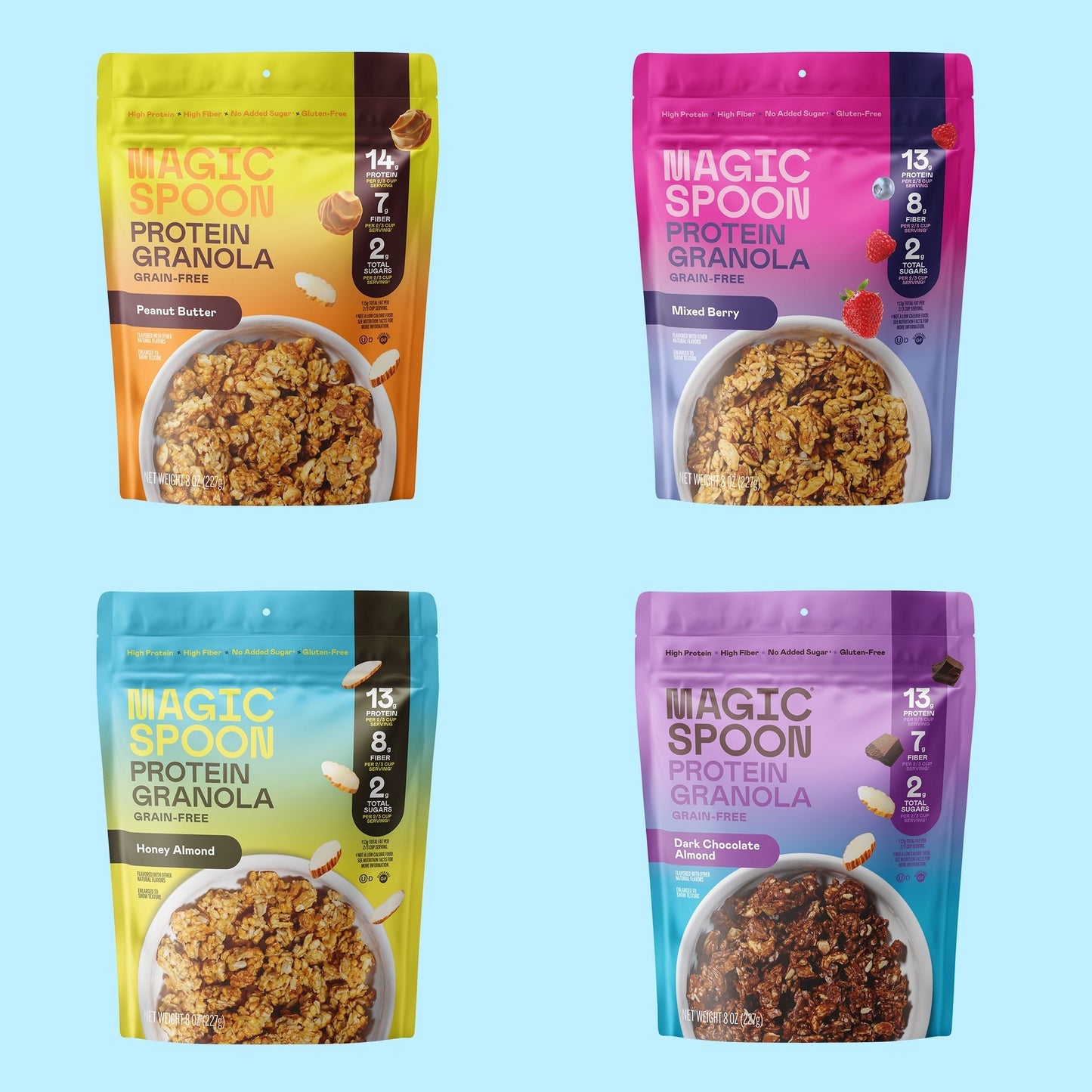 Variety 4 - 4 Bags of Granola