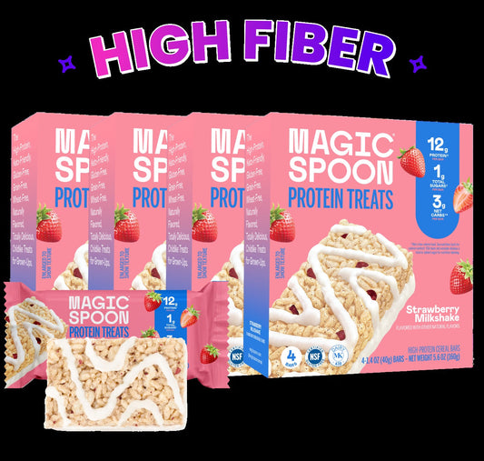 Strawberry Milkshake - 16 Cereal Treats (4 Boxes)