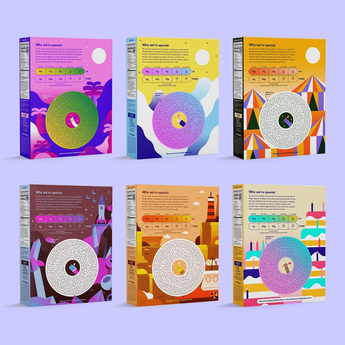 The Birthday Bash - 6 boxes + 1 zebra bowl set