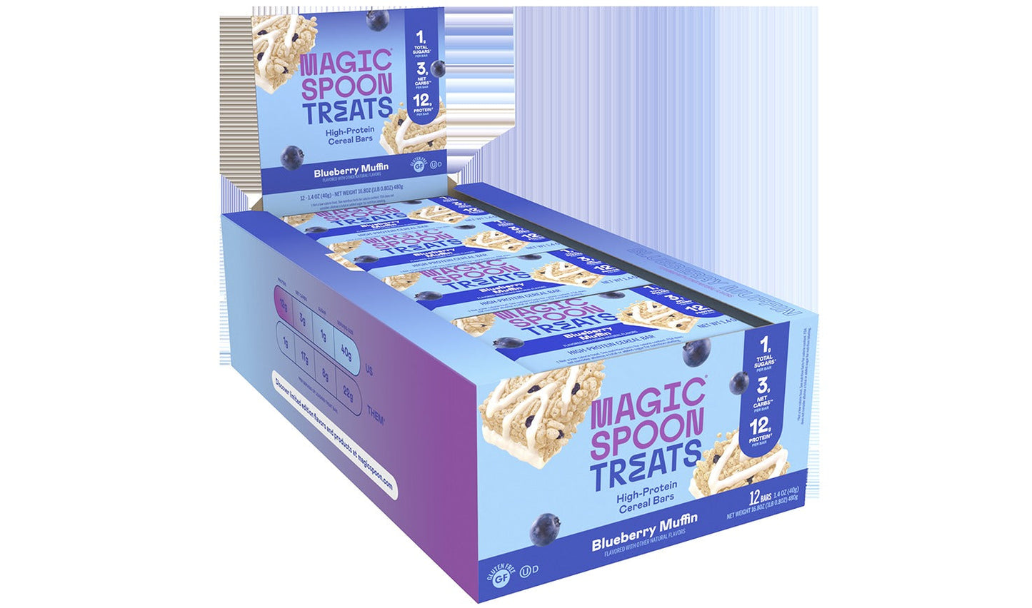BLUEBERRY MUFFIN - 12 Cereal Treats (1 Box)