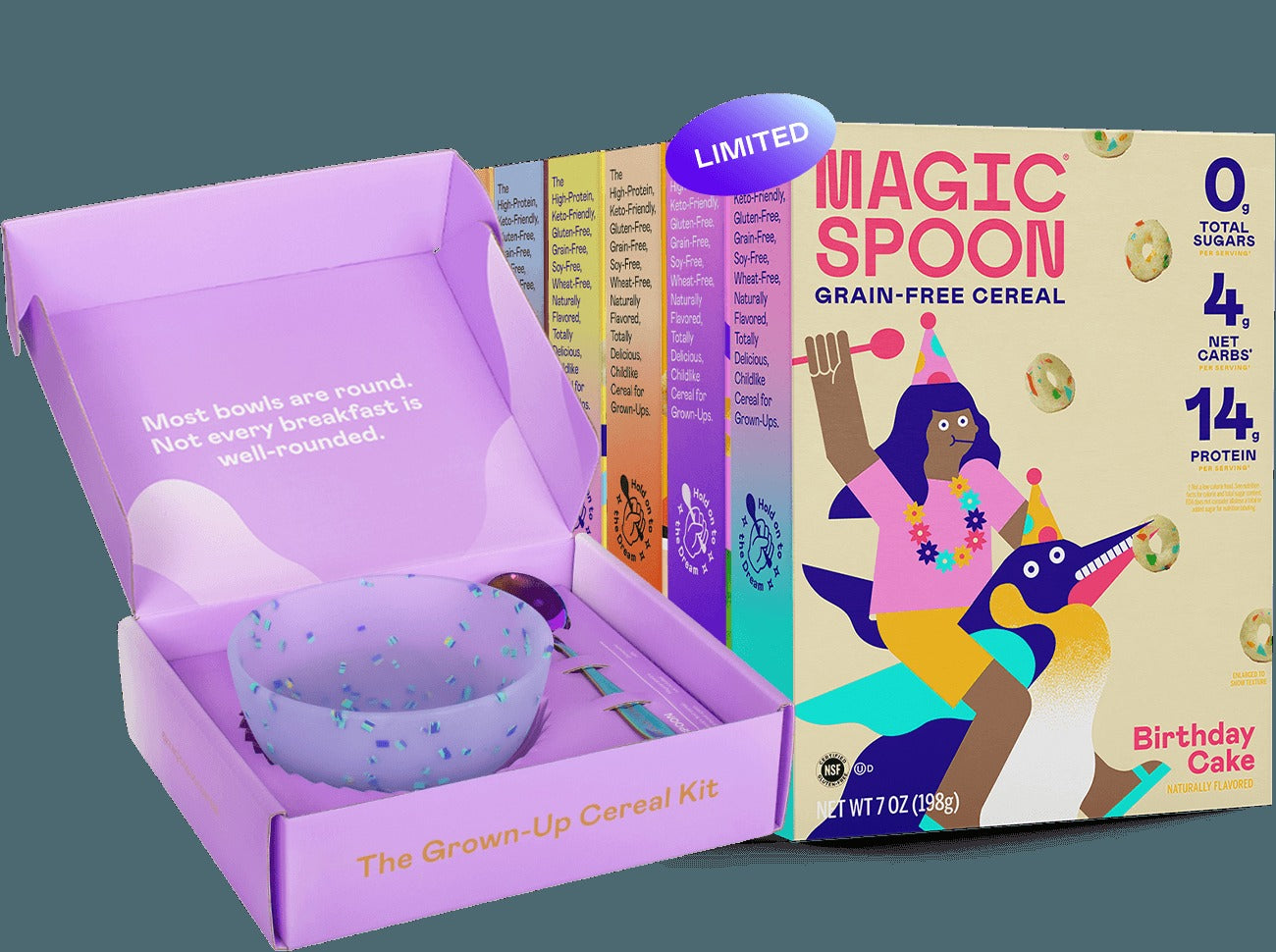 The Birthday Bash - 6 boxes + 1 zebra bowl set
