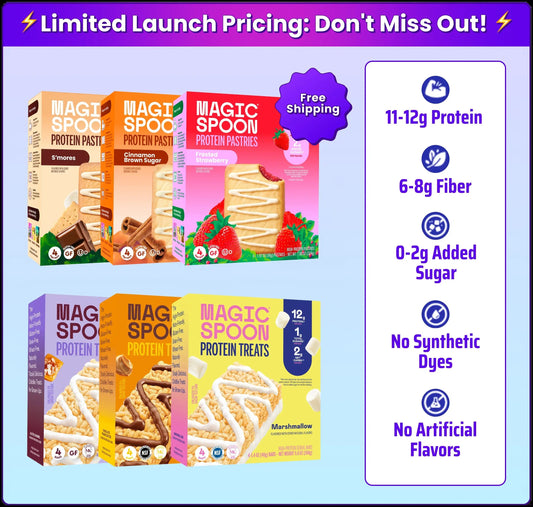Grab-and-Go Protein Bundle - 12 Treats, 12 Pastries