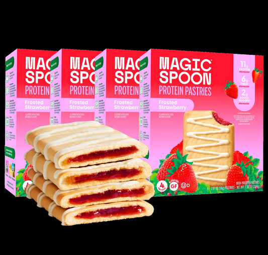Frosted Strawberry - 16 Pastries (4 Boxes)