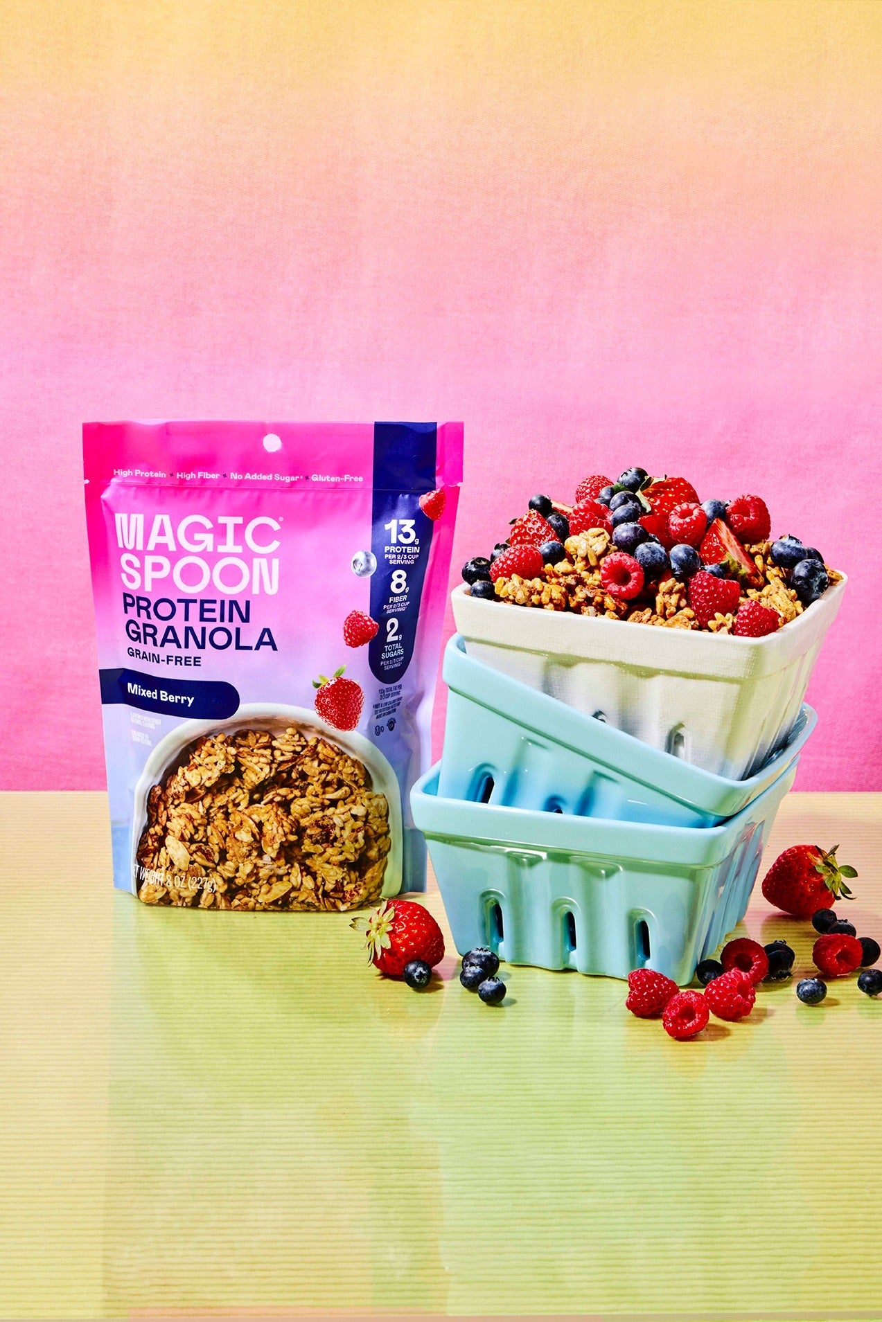 Mixed Berry - 4 Bags of Granola (FAIRE)