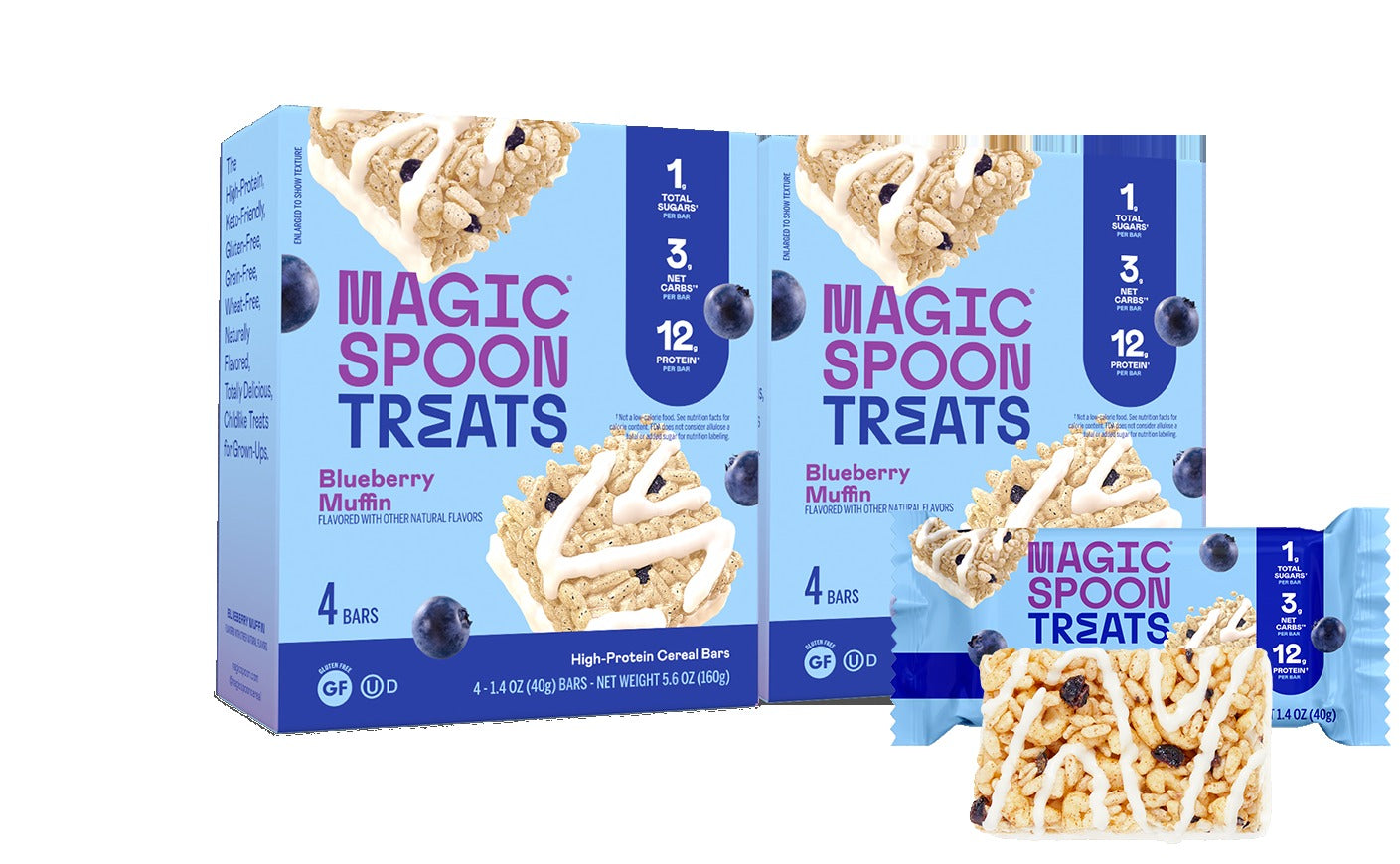 Treats! 8 Bars - Blueberry Muffin
