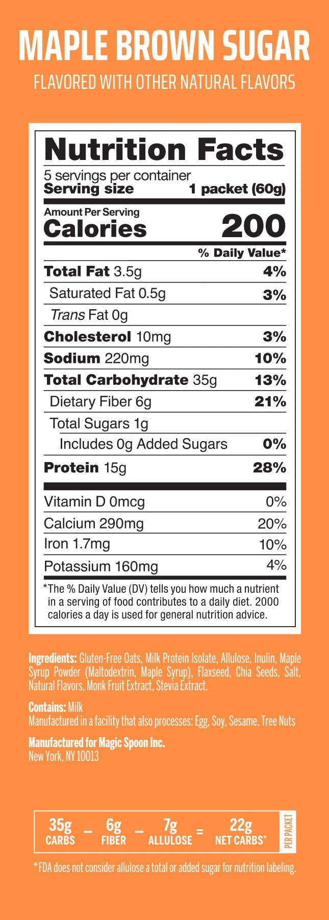 Maple Brown Sugar - 20 Oatmeal Packets (4 Boxes)