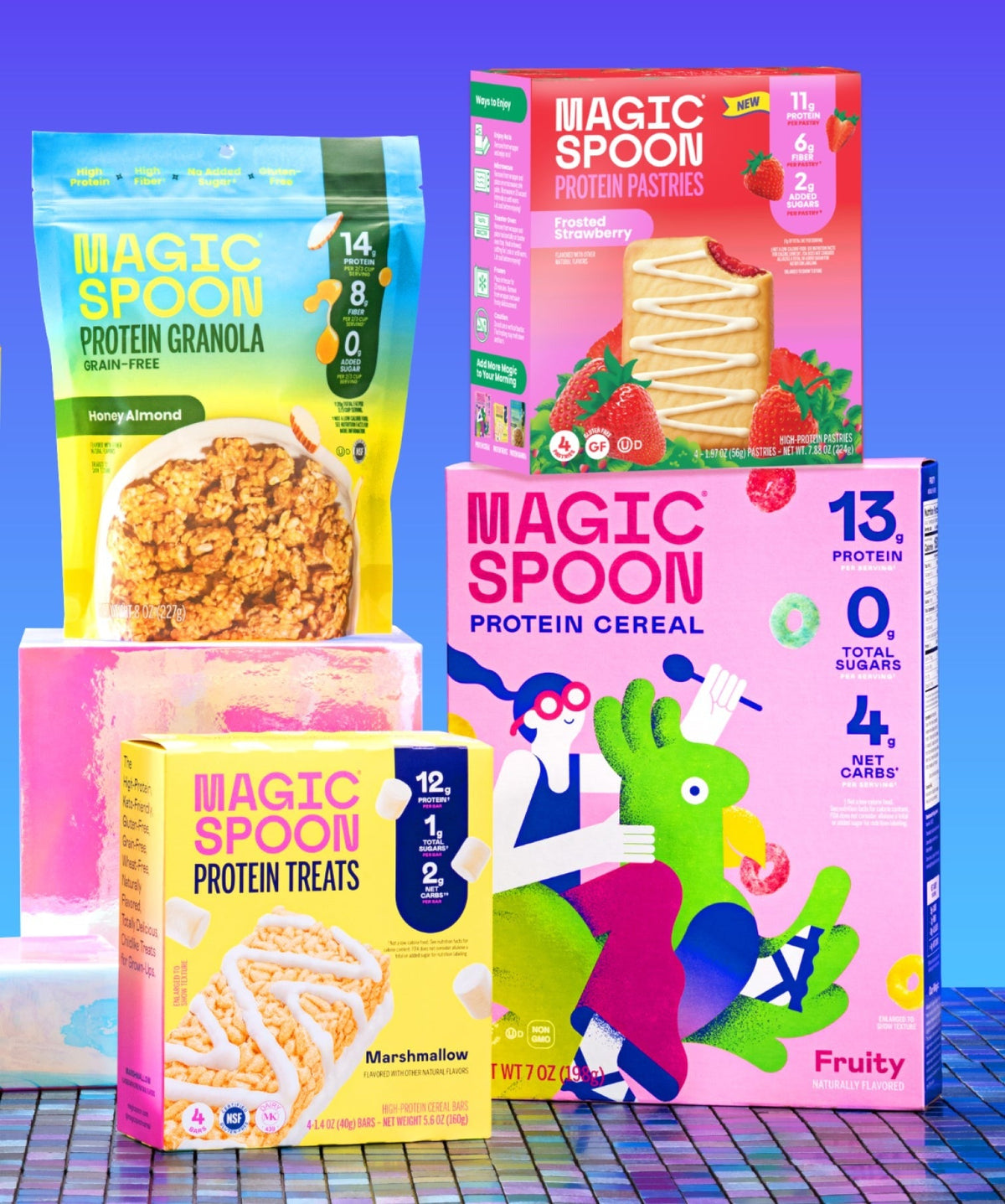 Hall of Fame Pack - 2 boxes of Cereal, 2 boxes of Treats, 2 bags of Granola, 2 boxes of Pastries