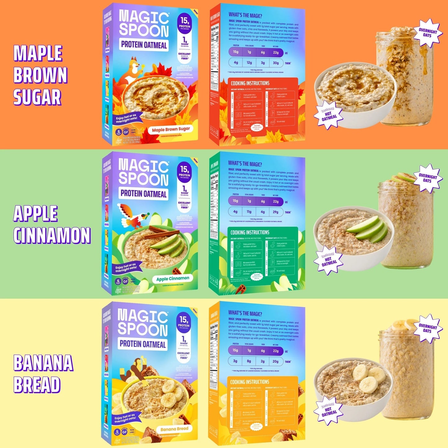 Oatmeal Variety 4 - 1 case (4 boxes)