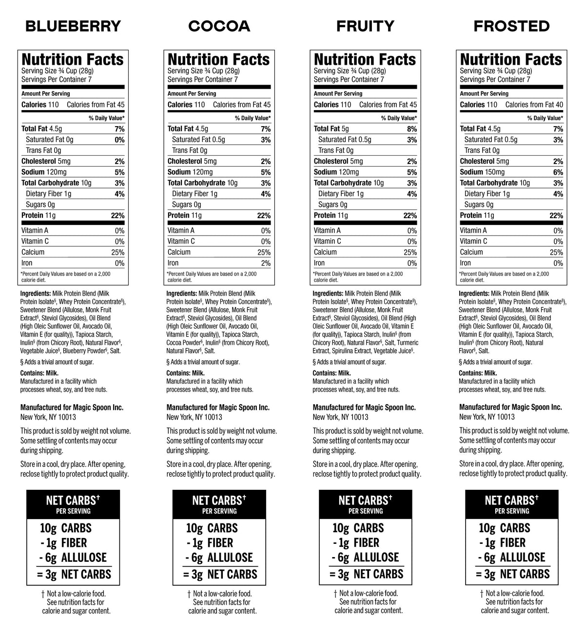 Variety with Blueberry - 1 case (4 boxes)