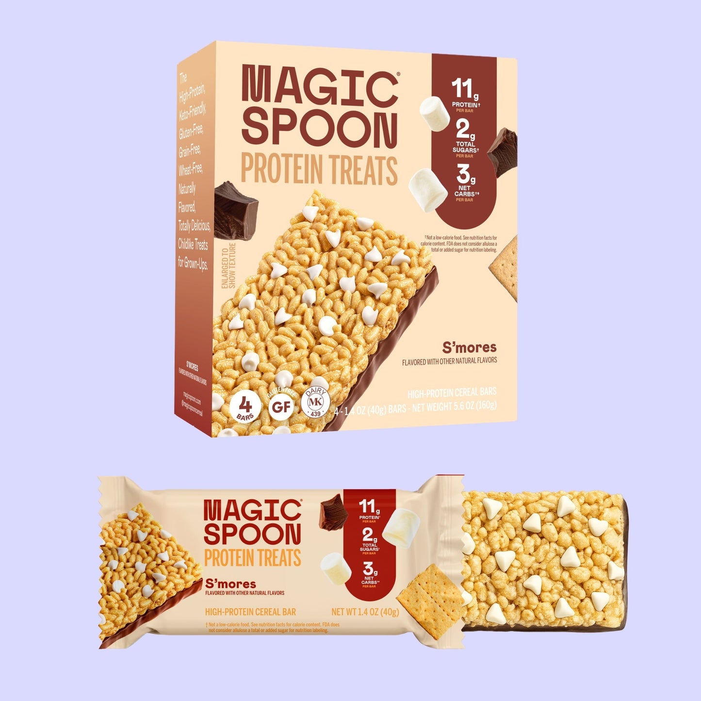 S'mores - 16 Cereal Treats (4 Boxes)