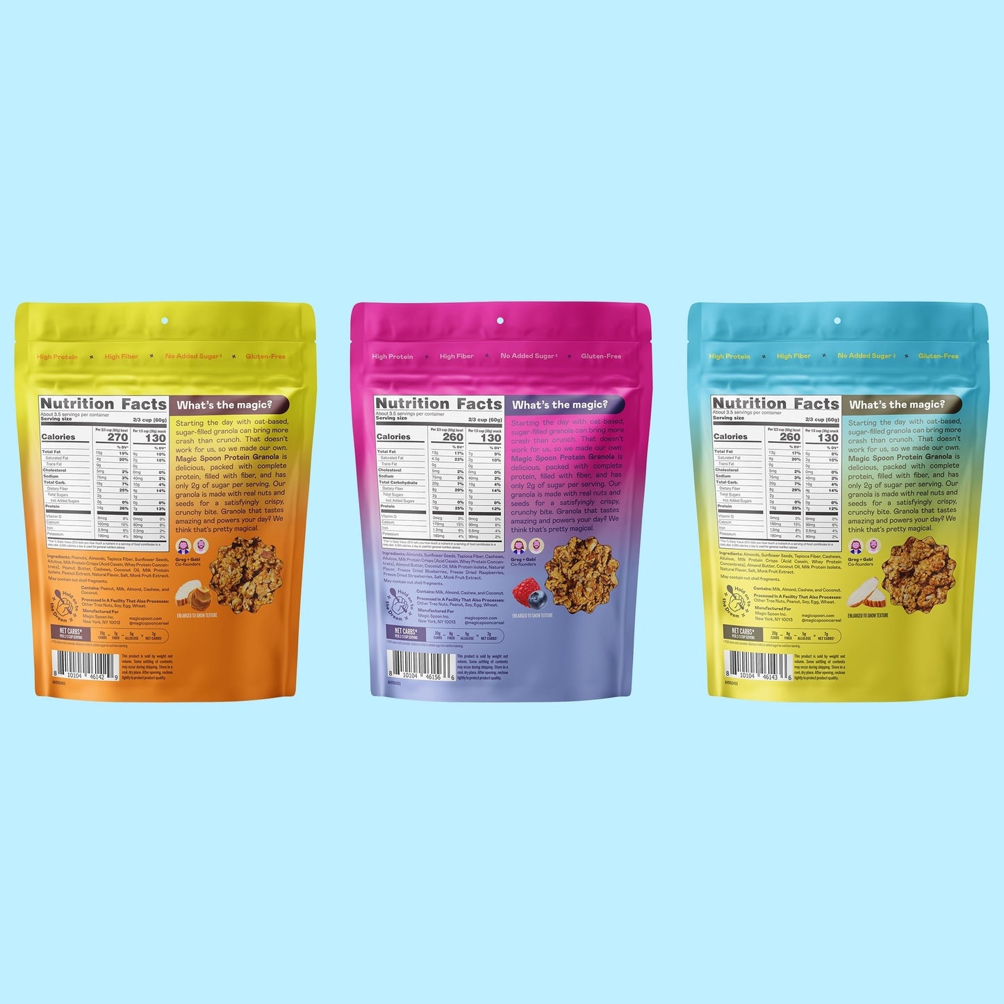 VB Granola 3p-Honey Almond, PB, Mixed Berry (TTS)