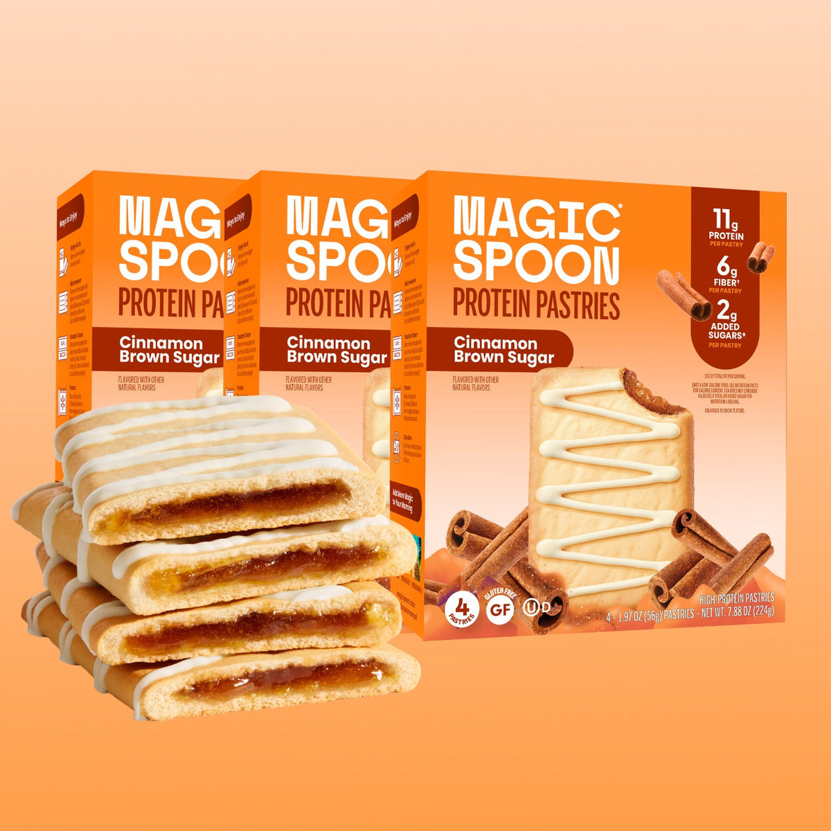 Cinnamon Brown Sugar Pastries 3-Pack - TTS