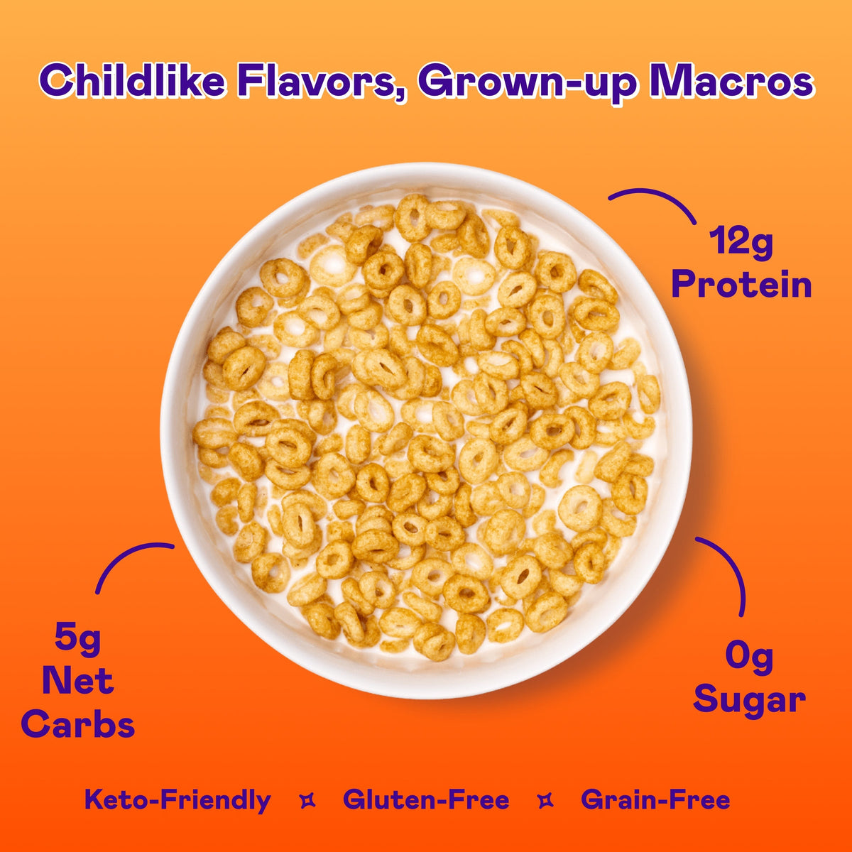 Magic Spoon Protein Cereal 1 case (4 boxes) - Maple Waffle