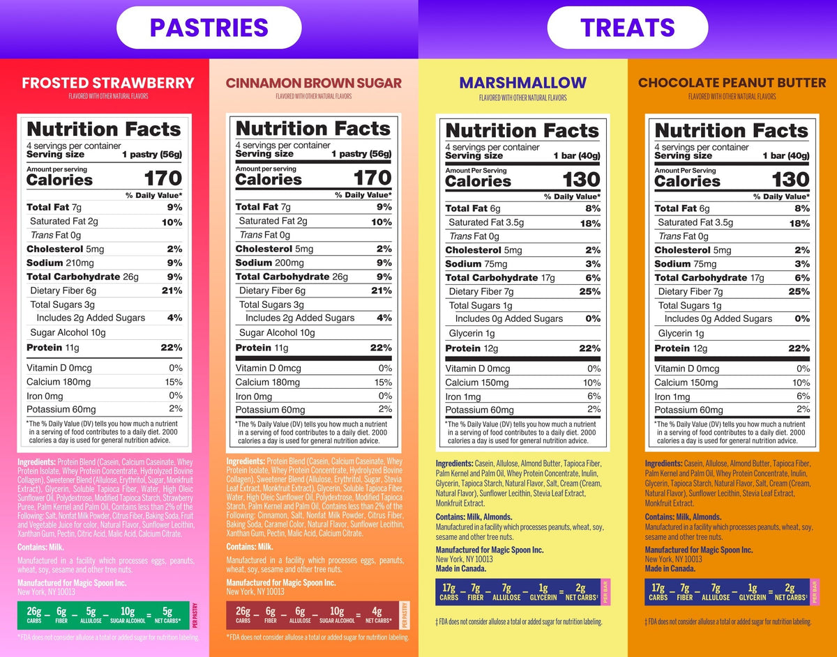 Snack Time Favorites - 2 boxes of Treats, 2 boxes of Pastries