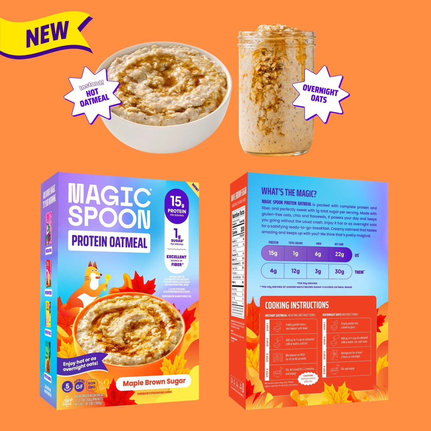 Maple Brown Sugar - 20 Oatmeal Packets (4 Boxes)