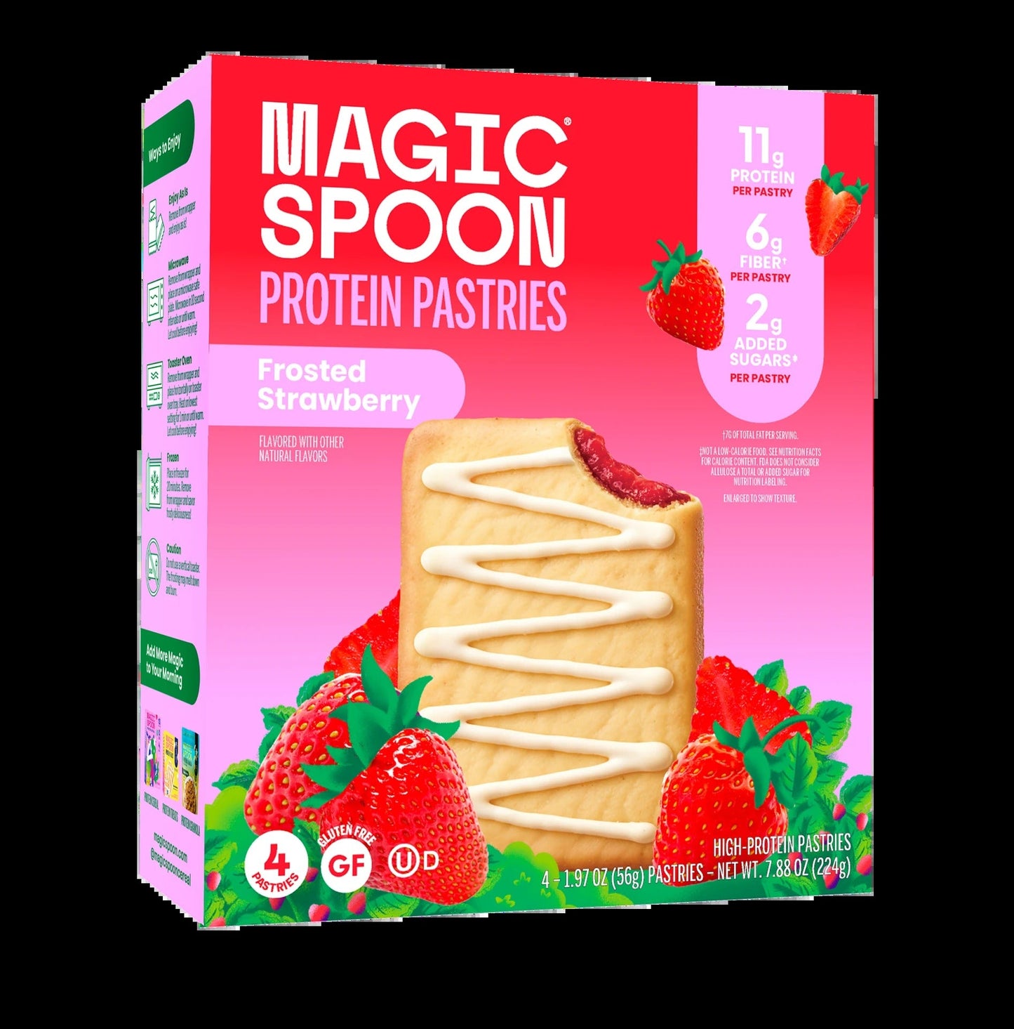 Frosted Strawberry Protein Pastries