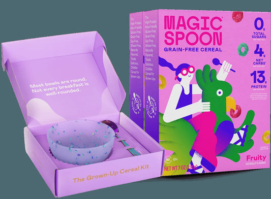 Fruity + Zebra Bowl Set - 2 boxes, 1 bowl and spoon set