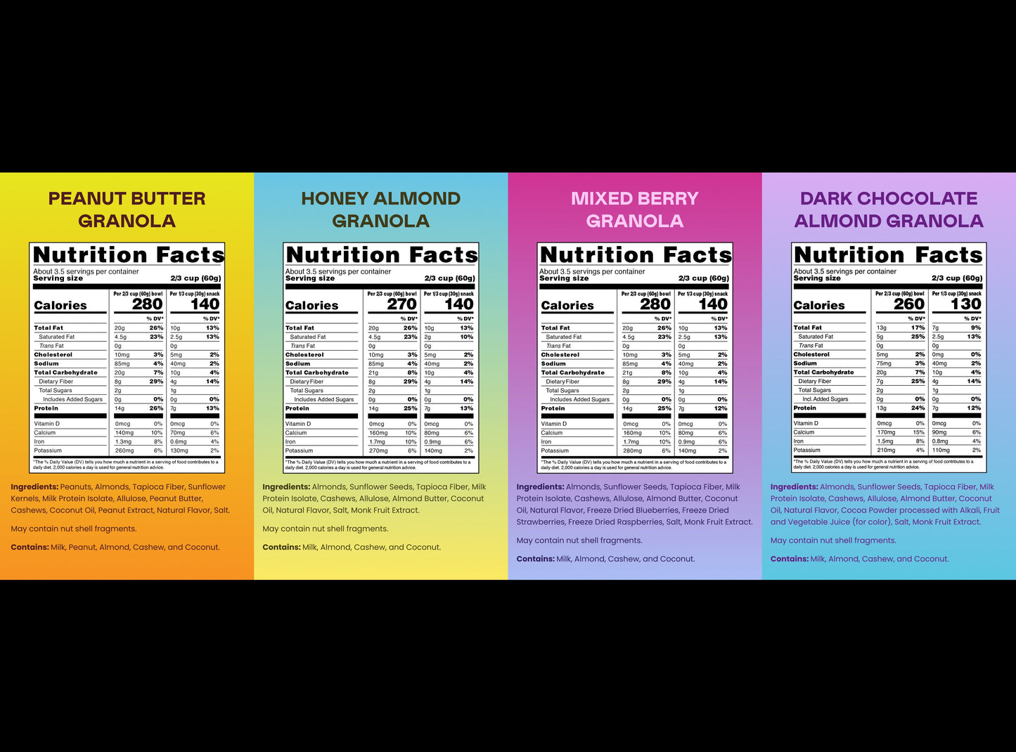 Variety 4 - 4 Bags of Granola