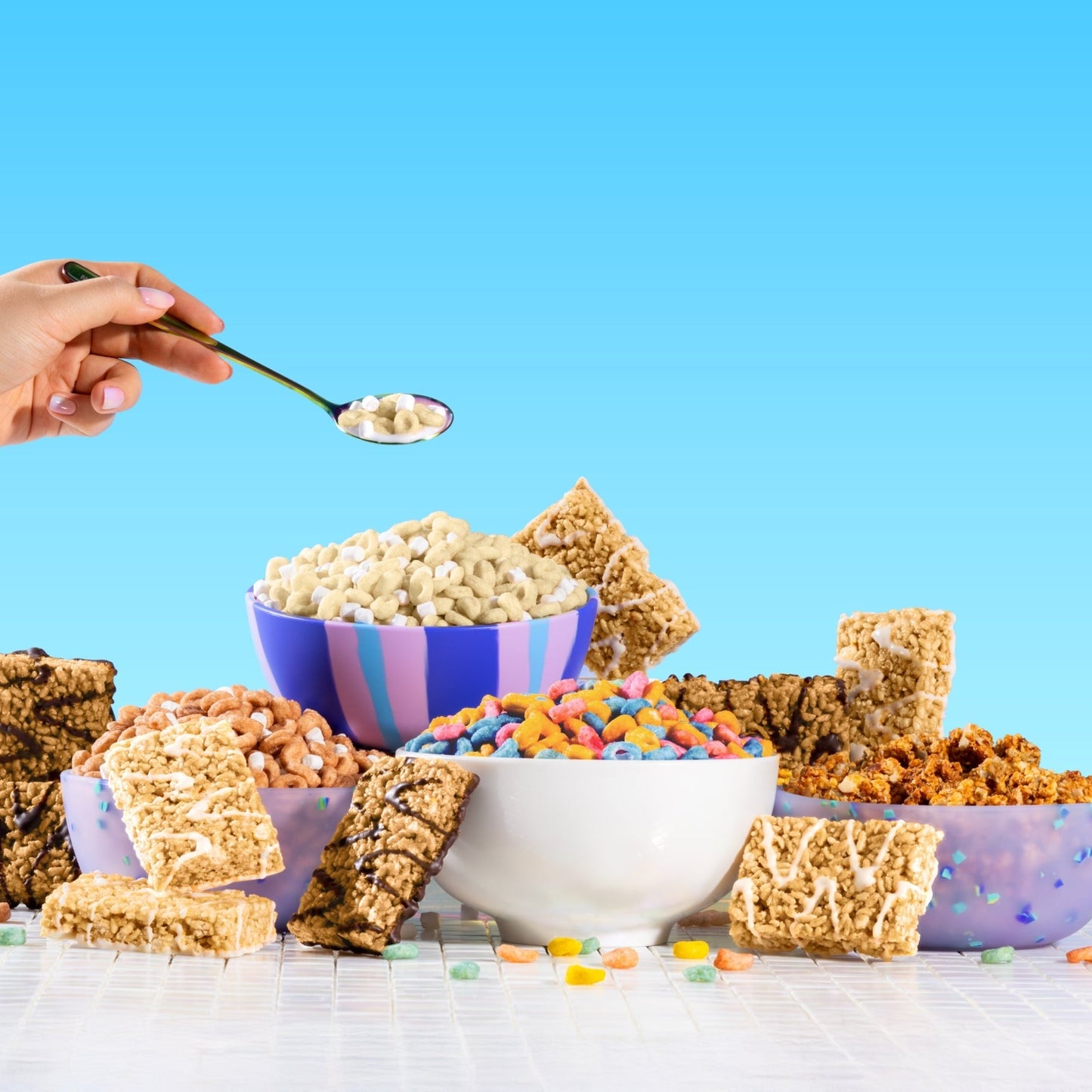 All-Star Mix - 3 boxes of Cereal, 1 box of Treats, 1 bag of Granola, 1 box of Pastries