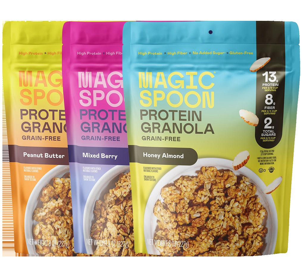 VB Granola 3p-Honey Almond, PB, Mixed Berry (TTS)